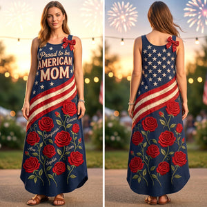 Proud Mom Maxi Dress - Personalized Gifts For Mom 02PAQN060426-Homacus