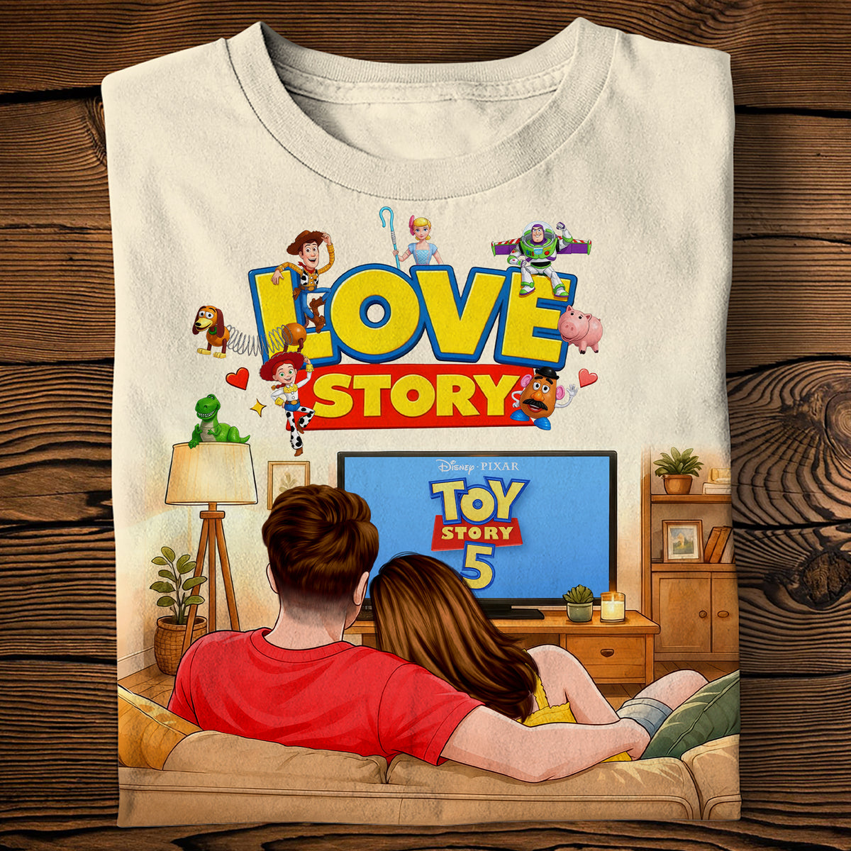 Couple Watching Shirt - Personalized Gifts For Couple 03naqn250626-Homacus