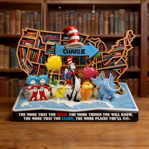 Reading Acrylic Plaque - Personalized Gifts For Book Lover Plaque 04PALU060226-Homacus