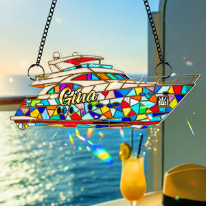 Cruise Suncatcher Ornament Personalized Gifts for Cruise Lovers 02PGDT300725-Homacus