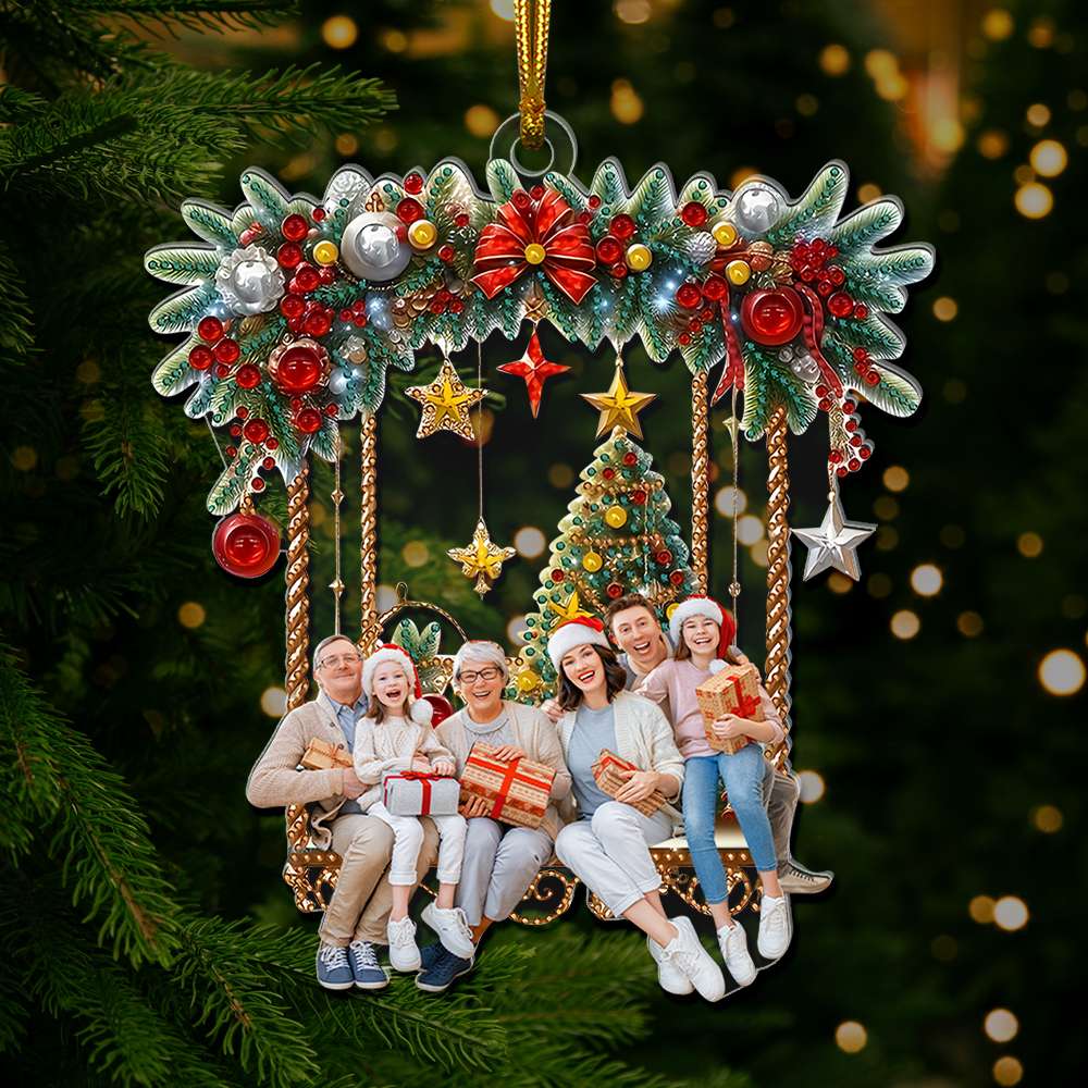Custom Photo Gifts For Family Ornament Christmas 02KALU071024-Homacus