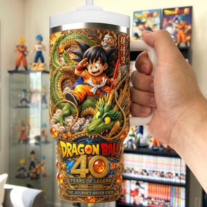 40 Years Legendary Warrior 40oz Tumbler - Personalized Gifts For Anime Lover Tumbler 02TYQN170326-Homacus