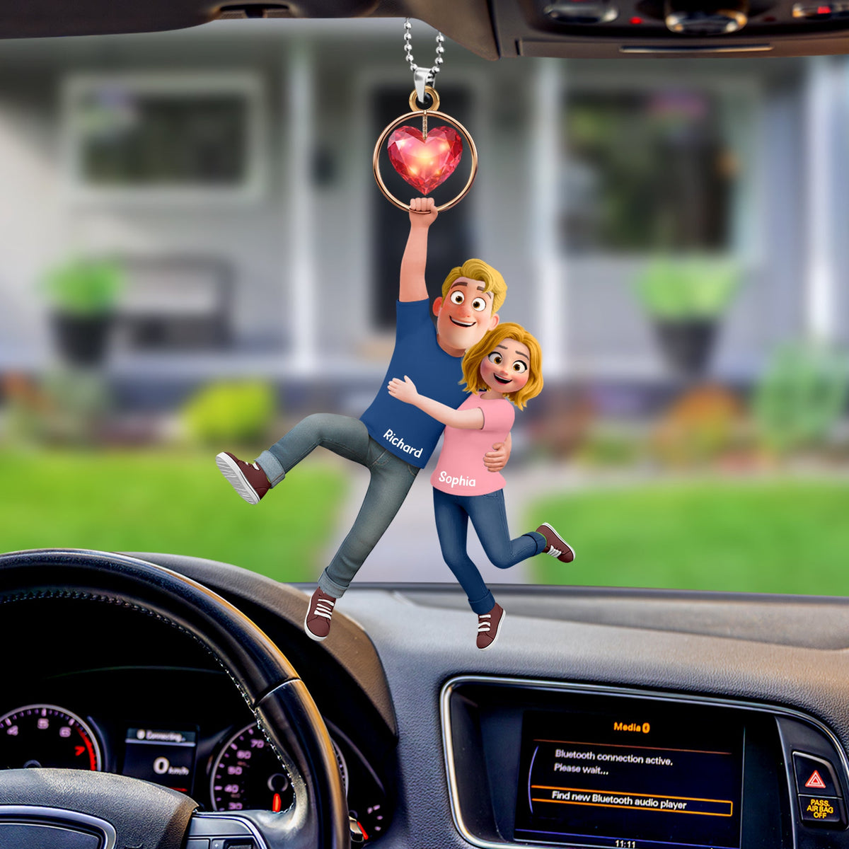 Fun Hanging Couple Car Ornament - Personalized Gifts For Couple 04qhqn131225-Homacus