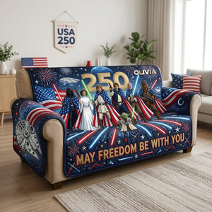 Celebrating 250 Years Of American Quilted Sofa Cover - Personalized For Family 04tyta220626-Homacus