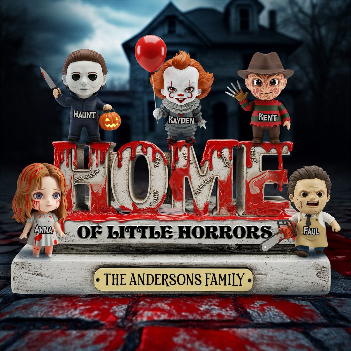 Horror Home Acrylic Plaque - Personalized Gifts For Family 05QHLU250825-Homacus