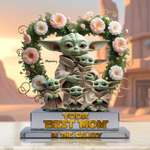 Personalized Gift For Mom Acrylic Plaque - Best Mom In The Galaxy 03XQLU110425-Homacus