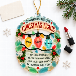 Coworker Christmas Light Ornament - Personalized Gifts For Coworker 04naqn091026-Homacus