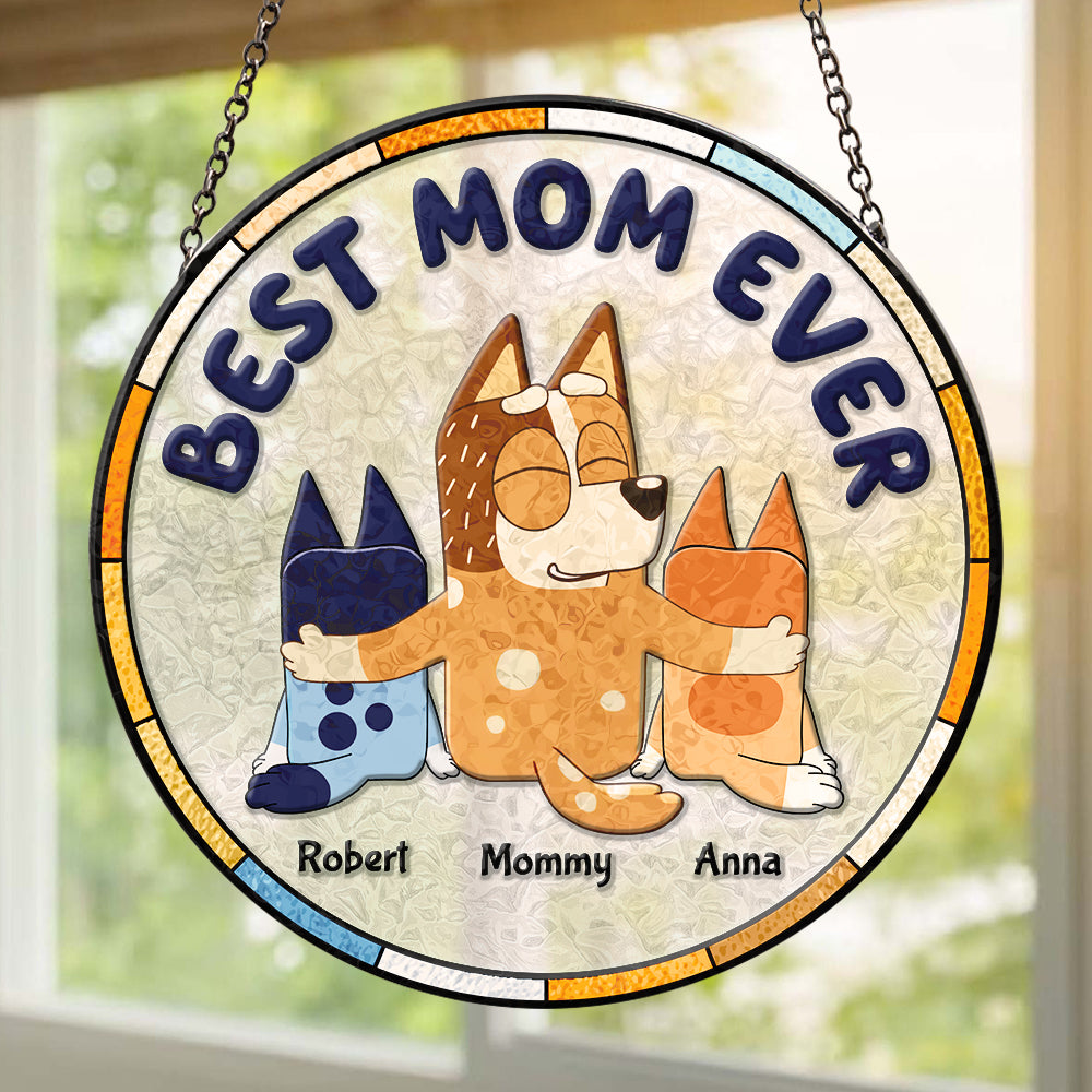 Personalized Gifts For Grandma Stained Glass Ornament Best Nana Ever 01ACDT280325-Homacus