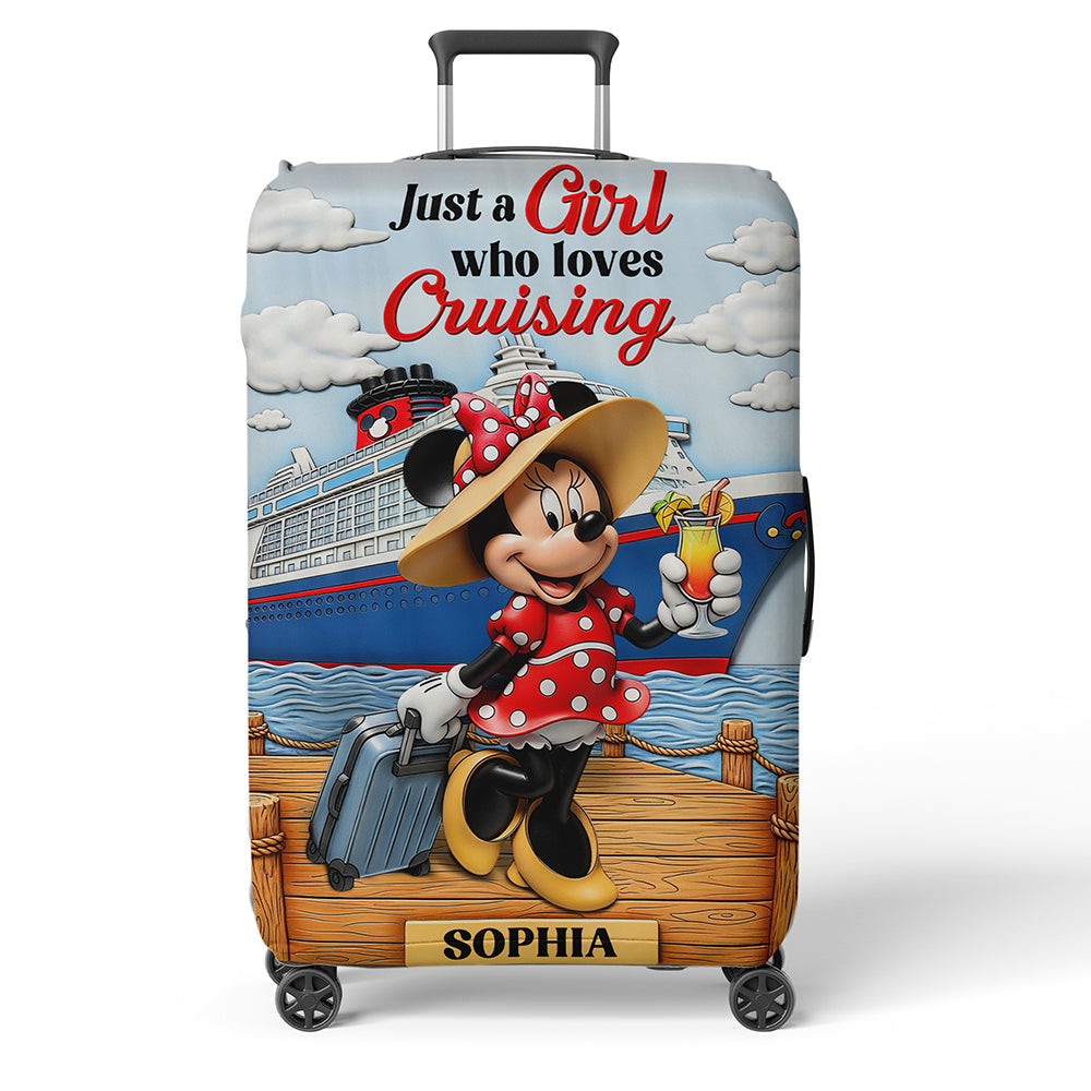 Cruising Couple Luggage Cover - Personalized Gifts For Couple 01NAQN200625-Homacus