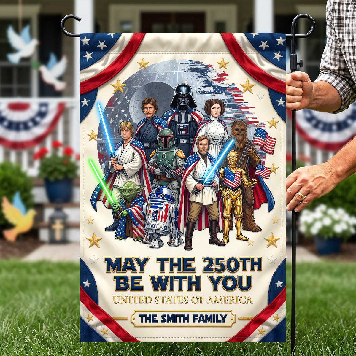 Celebrated America 250th Anniversary Garden Flag - Personalized Gifts For Family 03tydh120626-Homacus