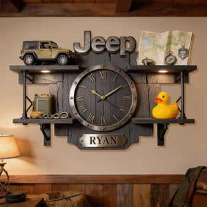Adventure Off-Road Car Wall Clock - Personalized Gifts For Off-road Lovers 04toqn261225