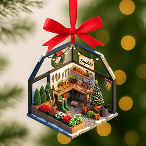 Gardening Miniature Christmas Ornament - Personalized Gifts For Garden Lovers 05pgqn120825-Homacus