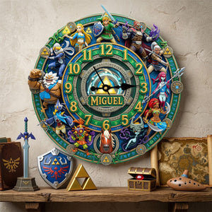 Legendary Fantasy Warriors Acrylic Hanging Wall Clock - Personalized Gifts 05natn130326-Homacus