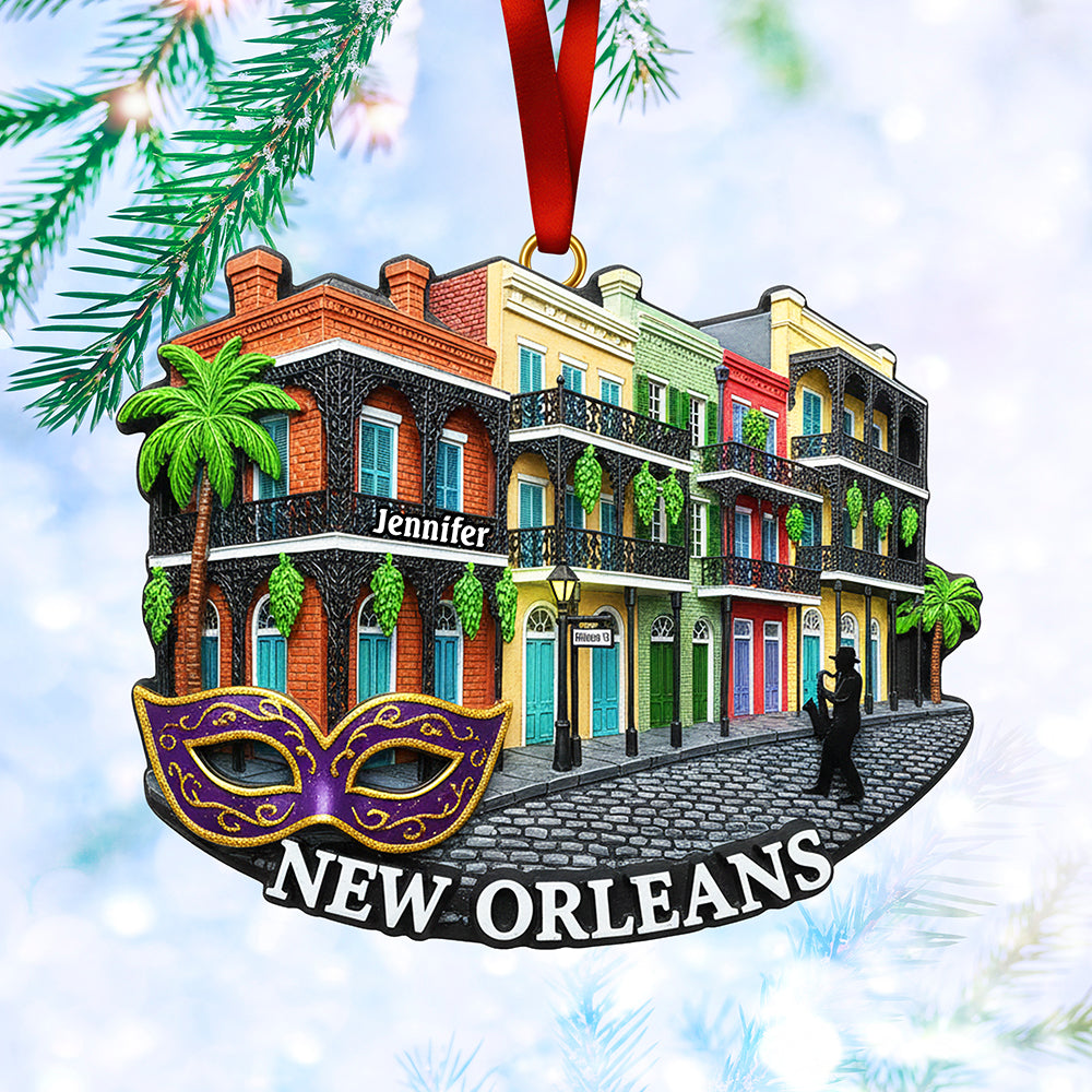 Personalized Christmas Gift - Iconic Destinations Ornament 01OHQN011025-Homacus