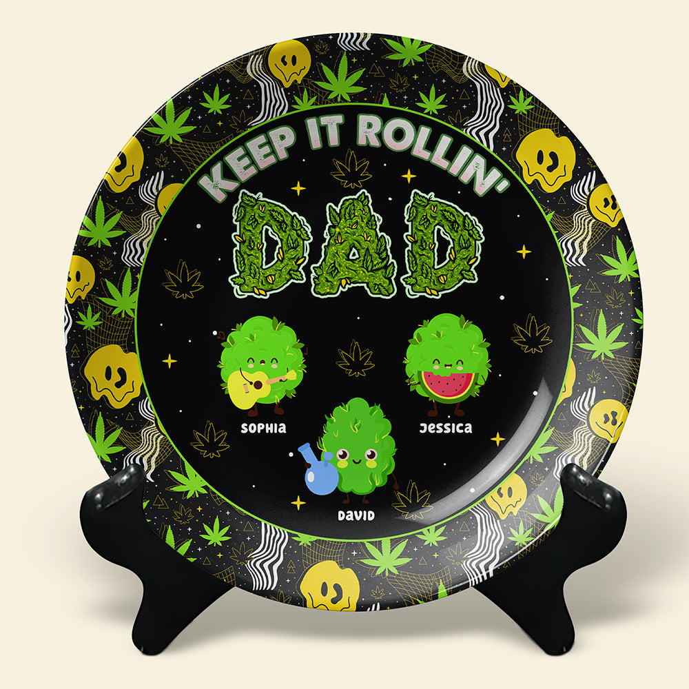 Personalized Gifts For Mom Ceramic Round Plate 021toqn210325-Homacus