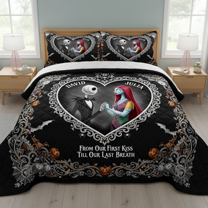 Eternal Love Quilt Bedding Set - Personalized Gifts For Couple 01TOLU150825-Homacus