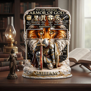 Armor of God – Acrylic Plaque Personalized Gifts For Christian 02HUDT120126-Homacus
