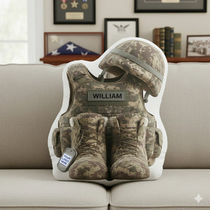 Honoring Heroes Pillow Personalized Gifts for Veterans 09OHLU151125-Homacus