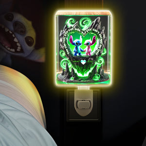 Cute Alien Couple Acrylic Night Light - Personalized Gift For Couple 02TGLU030625-Homacus