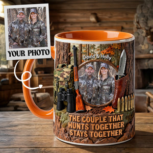 Hunting Couple Custom Photo Coffee Mug - Personalized Gifts For Couple 05kimg140126-Homacus