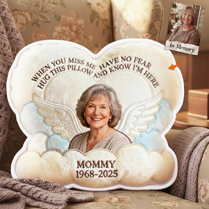 Miss The Angel In Heaven Shaped Pillow, Personalized Keepsake To Remember Loved One 03qhta221225-Homacus