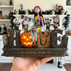 Mom and Kids Spooky Acrylic Plaque - Personalized Gifts For Mother's Day 03toqn250326-Homacus
