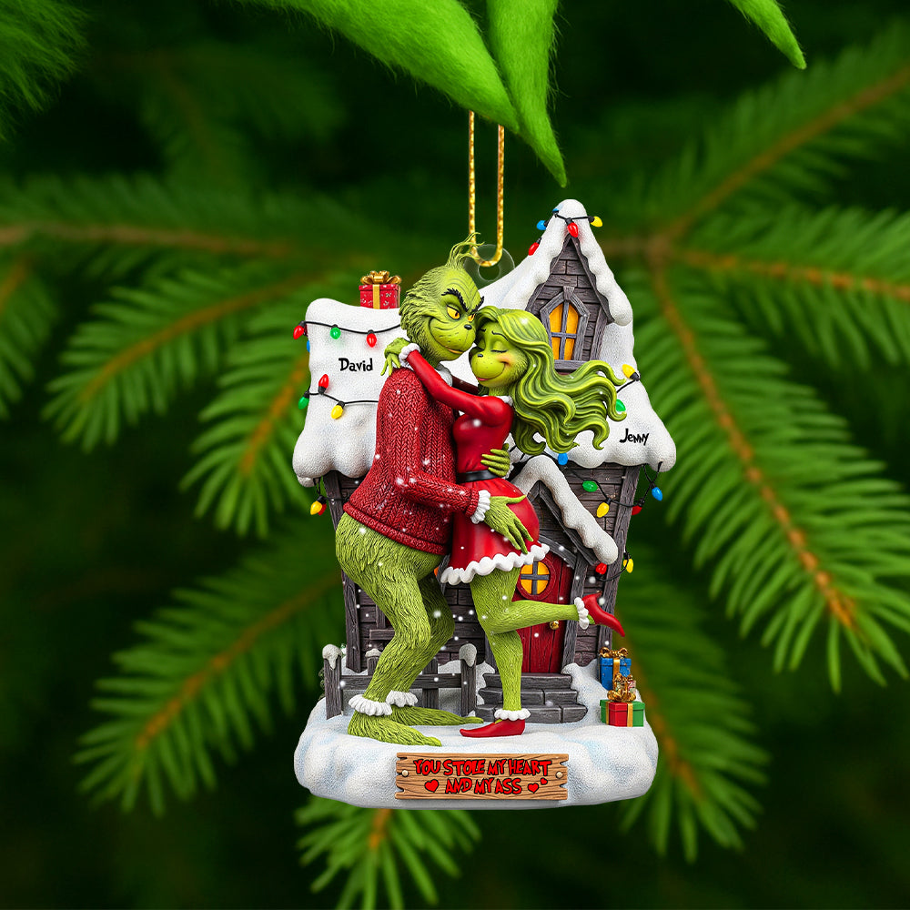 Green Couple Ornament - Personalized Gifts For Couple 01natn190825-Homacus