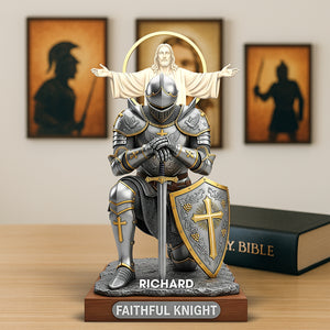 Christian Faithful Knight Acrylic Plaque – Personalized Christmas Gifts for Christian 04huqn290725-Homacus