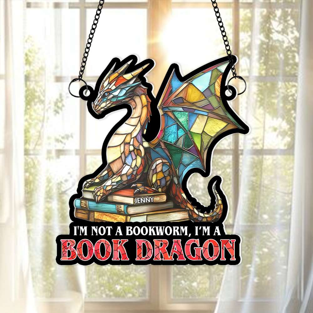 Book Lovers Suncatcher Ornament - Personalized Gifts For Book Lovers 032XQMH060125-Homacus