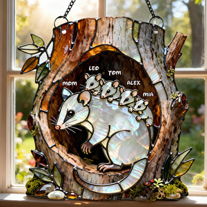 Opossum Mom Suncatcher Ornament - Personalized Gifts For Mother 04nadt100226-Homacus