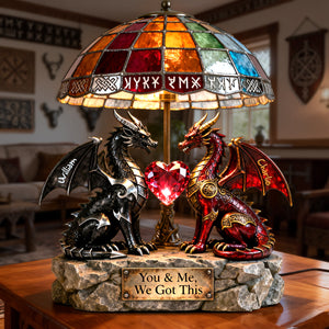 Viking Couple Light Box Personalized Gifts For Couple 05PGLU070226-Homacus