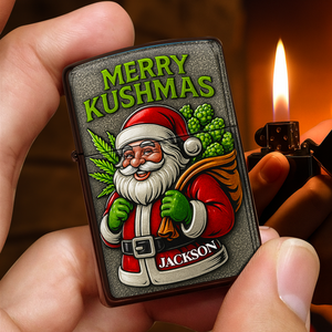 Merry Kushmas - Santa Claus Lighter - Personalized Christmas Gift For Stoners-Homacus