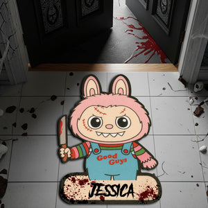 Creepy Bunny Horror Doormat - Personalized Gifts For Horror Fans 04HYLU160825-Homacus