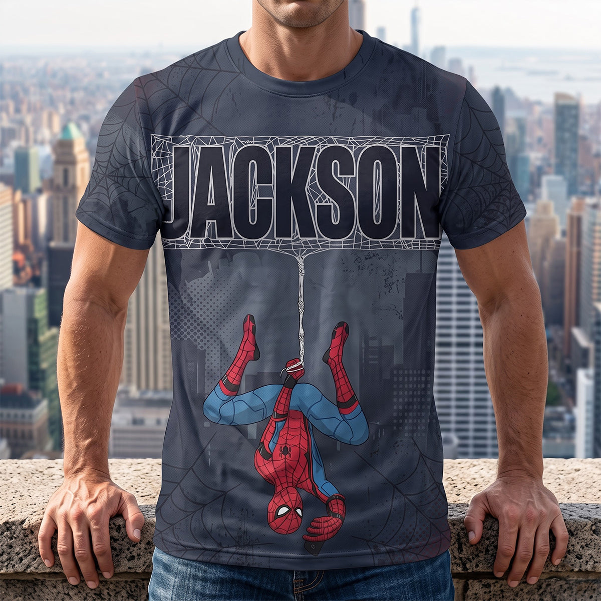 Web-Slinging Hero Shirt – Personalized Gifts For Movie Fans 02natn060826