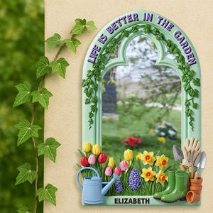 Gardening Wall Hanging Mirror Personalized Gifts For Gardeners 04PGDT300725-Homacus