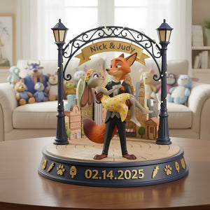 Romantic Couple Light Box Personalized Gifts For Couple 08TODT271125-Homacus