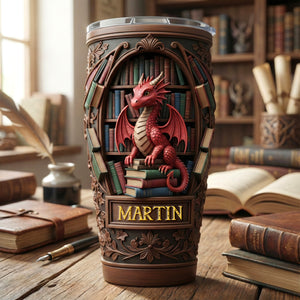 Dragon Tumbler - Personalized Gifts For Book Lovers 02kimg271225-Homacus