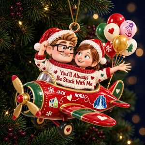 Sticked Together Acrylic Ornament, Personalized Gifts For Couple 07qhdt091026-Homacus
