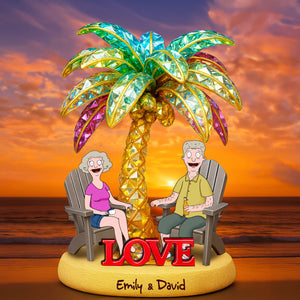 Couple Forever Acrylic Plaque Personalized Gifts For Couple 03TOLU130625PA-Homacus