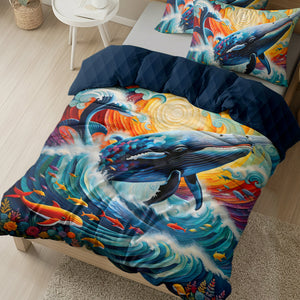 Gift For Whale Lovers Quilt Bed Set 03HULU210125-Homacus