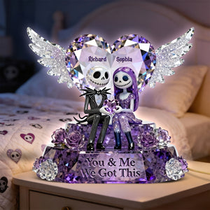 Skeleton Couple Acrylic Light Box - Personalized Gifts For Couple 04toqn311225-Homacus