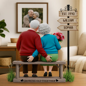 Funny Old Couple Acrylic Plaque - Personalized Gifts For Couple 01OHLU310525-Homacus