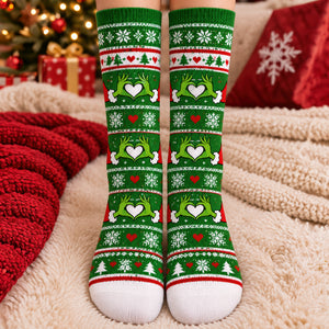Sweet Mischief Matching Socks - Personalized Christmas Gifts For Couple 04naqn170926-Homacus