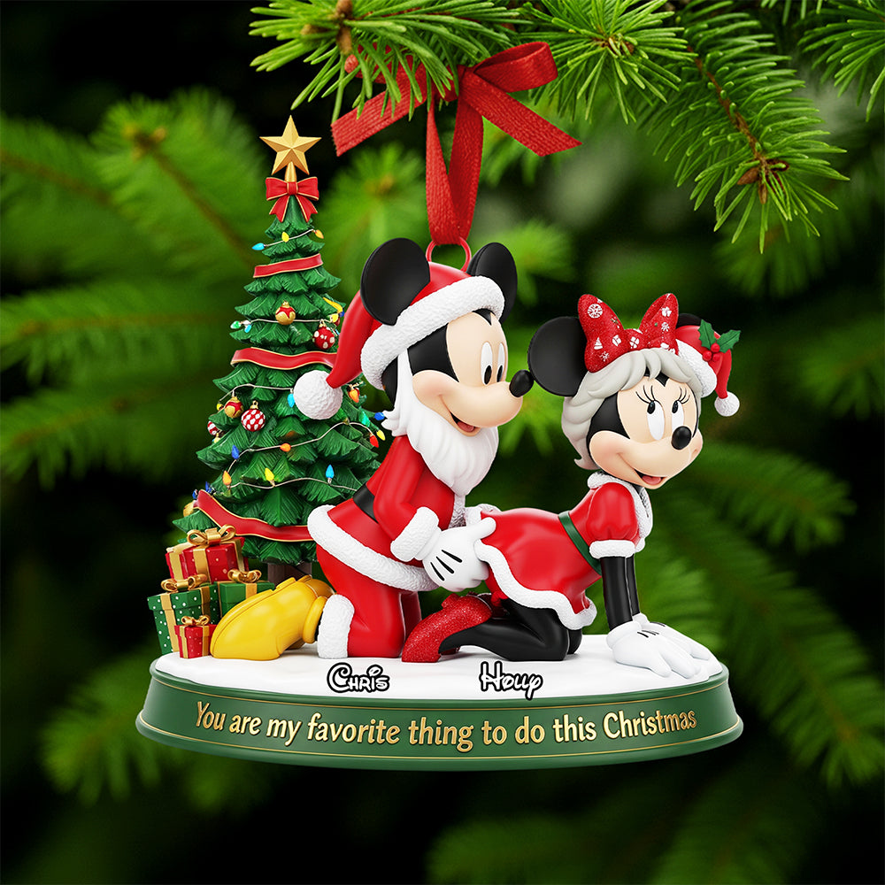 Naughty Claus Couple Christmas Ornament Personalized Gifts For Couple 04OHTA160925-Homacus