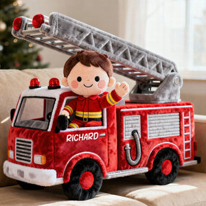 Cute Firefighter Kid Custom Shape Pillow - Personalized Gifts For Kid 01QHQN081125-Homacus