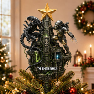 Battle Monster Acrylic Christmas Tree Topper - Personalized Gifts For Christmas 04nadh110826-Homacus