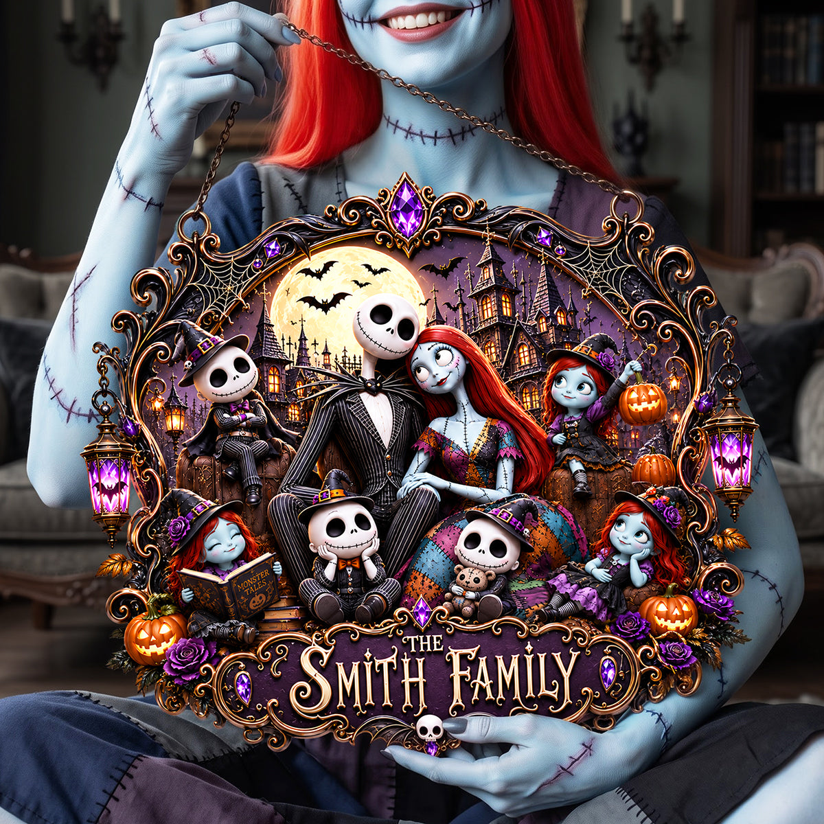 Spooky Family Acrylic Sign - Personalized Halloween Gifts For Family 02tyta070926