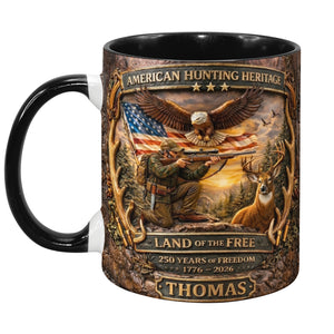 American Hunting Heritage Accent Mug - Personalized Gifts For Hunters 03tyqn060326-Homacus