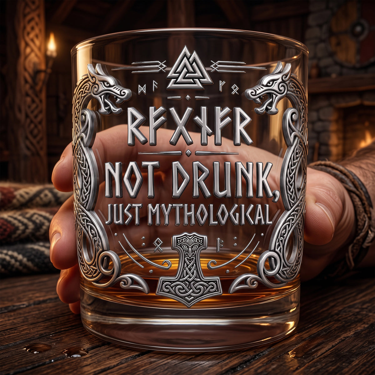 Viking Drinking Glass - Personalized Gifts 05nalu100726