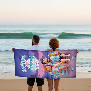Summer Couple Beach Towel - Personalized Gifts For Couple 01pgmg140725hg-Homacus